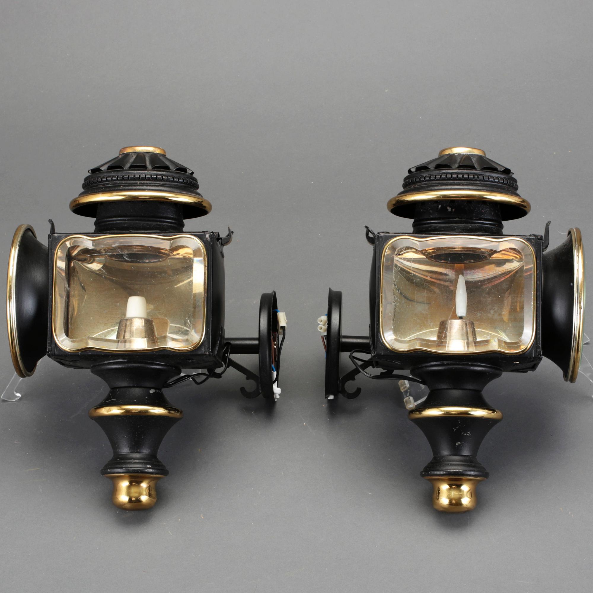 VAGNSLYKTOR, ett par, omkring tidigt 1900-tal.