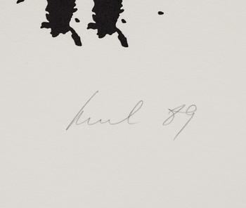RAUL MEEL, färgserigrafi, signerad, numrerad XXXVI/XXXX och daterad- 89.
