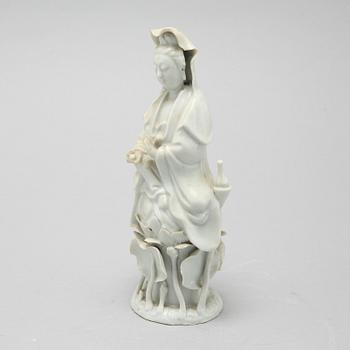 A 20th century blanc de chine figure.