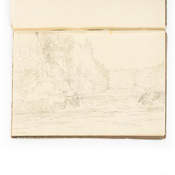 Carl Johan Fahlcrantz, Sketchbook with 28 topographical pencil drawings.