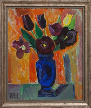 TORA VEGA HOLMSTRÖM, olja på pannå, monogramsignerad, a tergo daterad 1944.