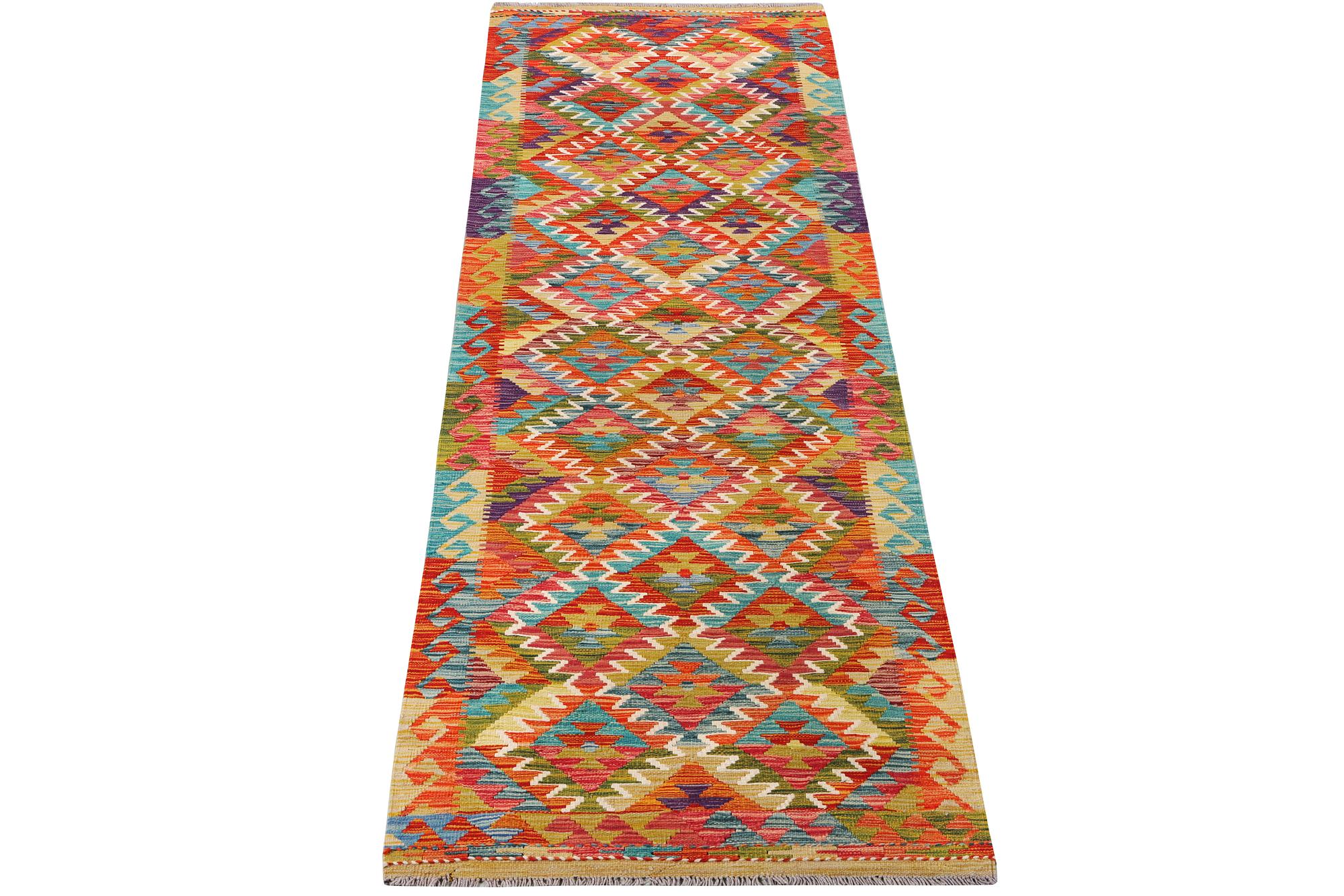 A Kilim runner carpet, c. 300 x 85 cm.