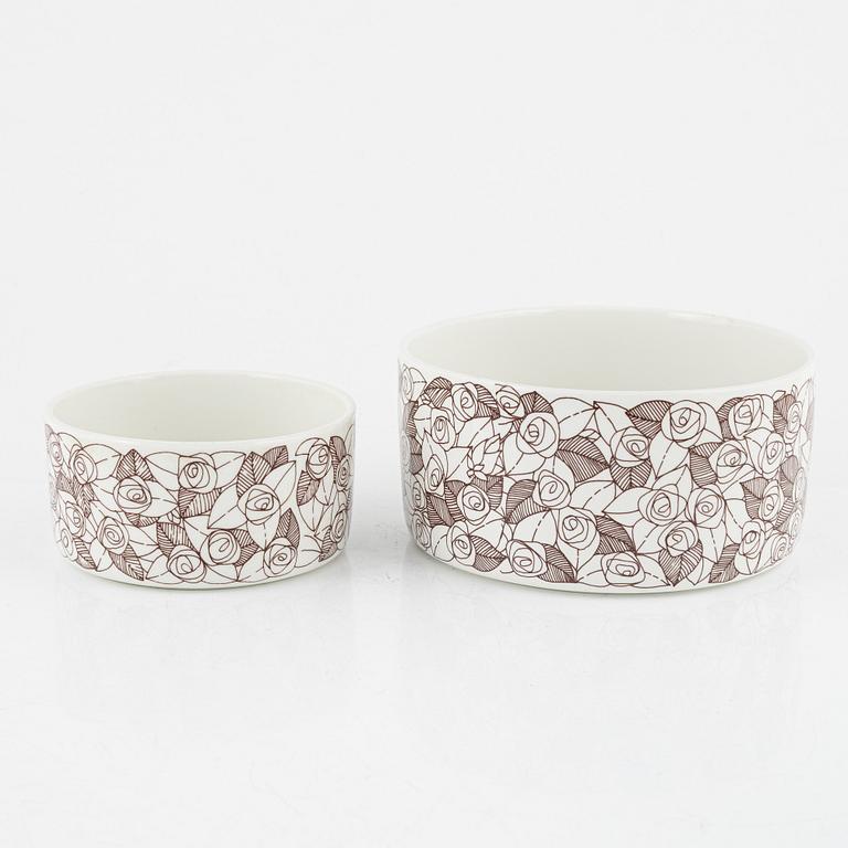 Stig Lindberg, a 31-piece "Rosenfält' flintware service, Gustavsberg.
