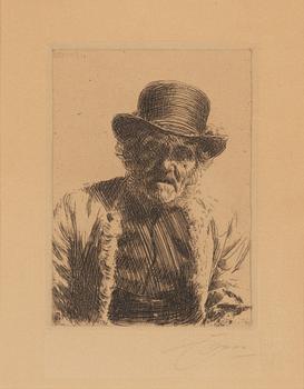 Anders Zorn, "Kyrkstöt".