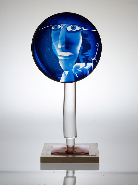 ANN WOLFF, glasskulptur, 1980-tal.