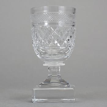 GLASSERVIS, 18 delar, omkring 1900.