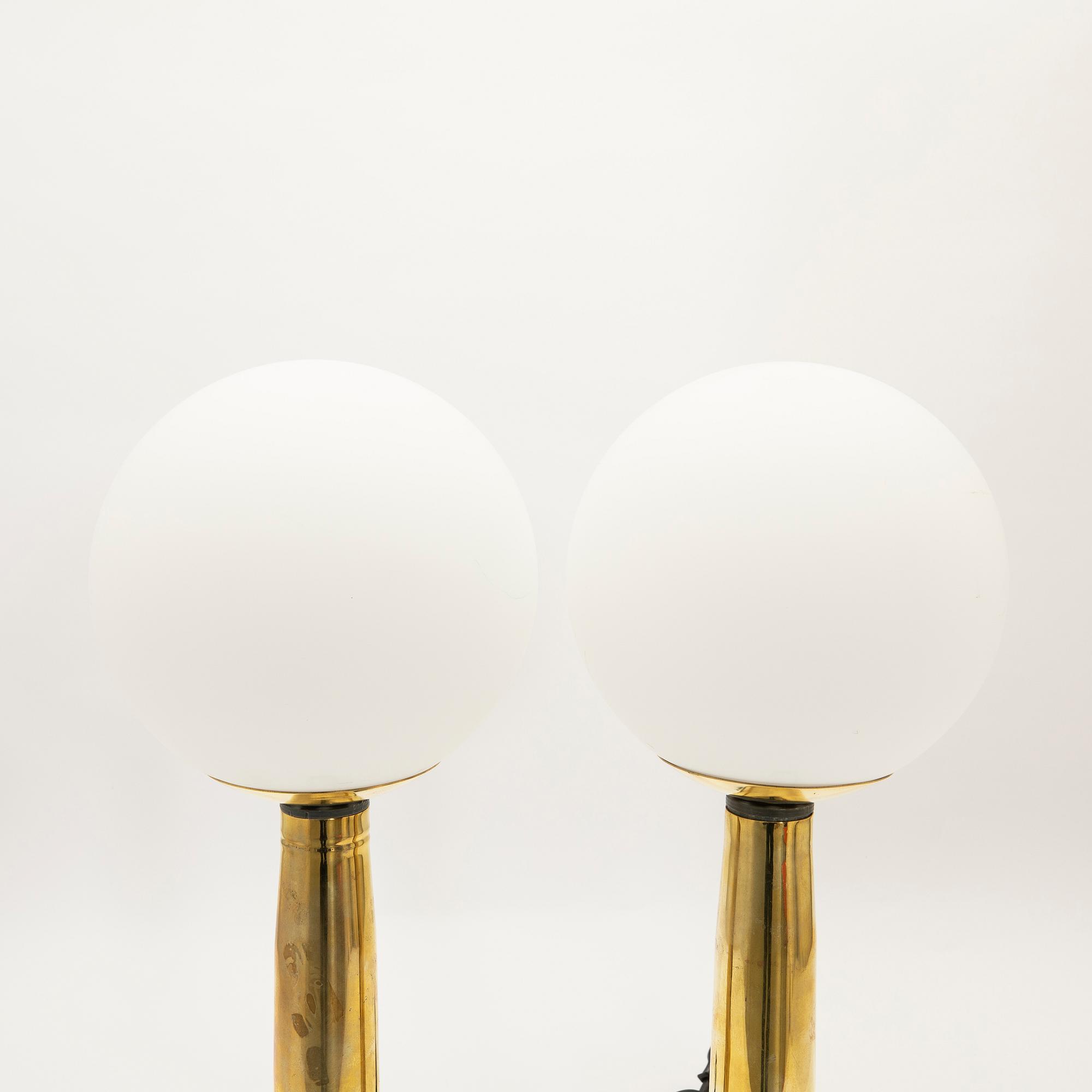 Table lamps, a pair, 20th century.