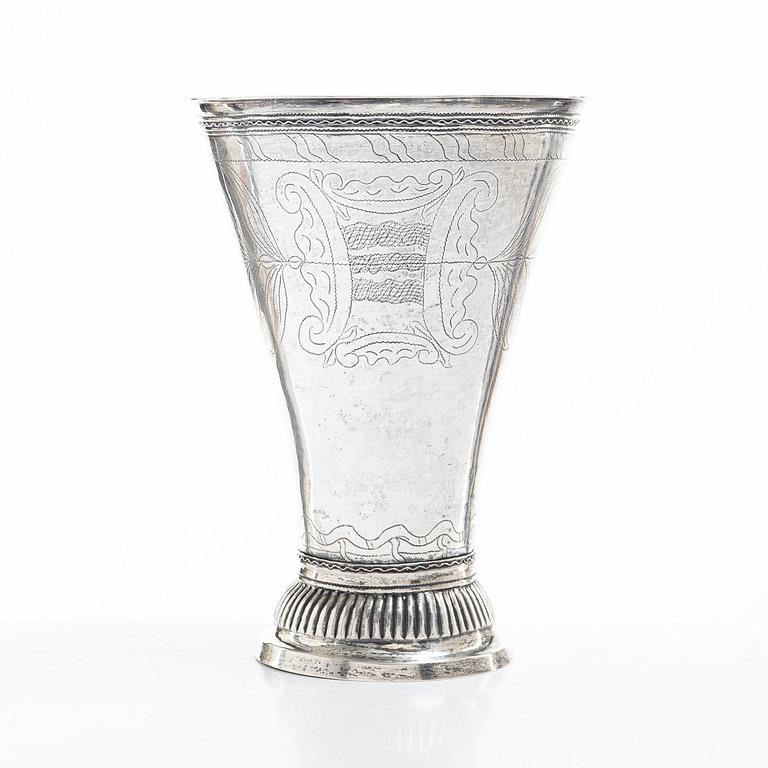 Anders Hjulström, bägare, silver, Köping 1798.