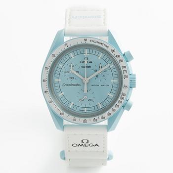 Omega/Swatch, MoonSwatch, "No Reserve", collection of 14 pcs, chronograph, wristwatches, 42 mm.