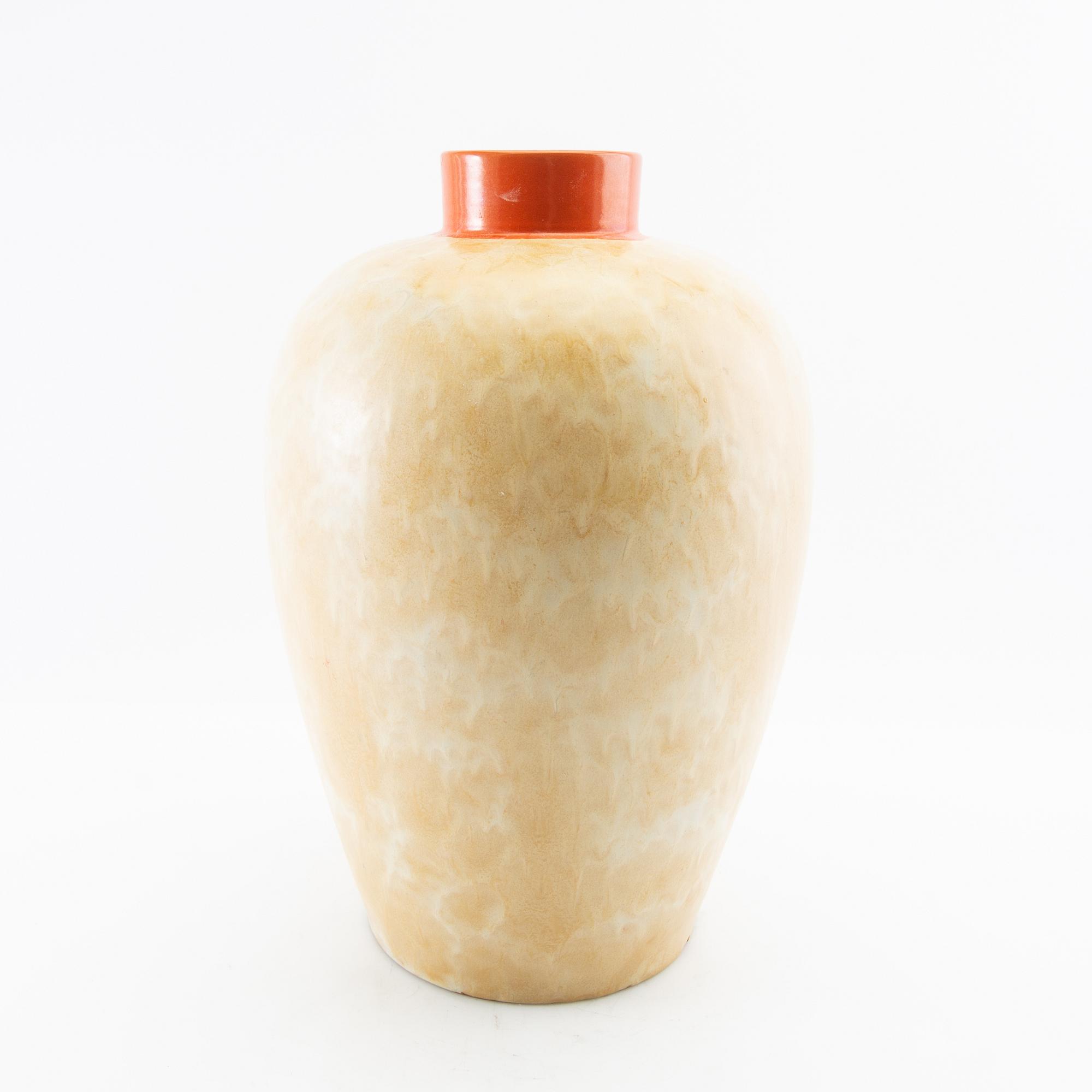 Einar Luterkort, vas Uppsala Ekeby 1950-tal stengods.