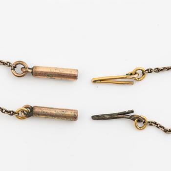 Collier 18K guld, filigranarbete, troligen omkring sekelskiftet 1900.