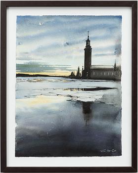 Peter Eugén, Twilight at the Stockholm City Hall.