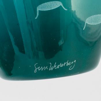 A Swedish Sissi Westerberg overlay vase, Reijmyre 2017.