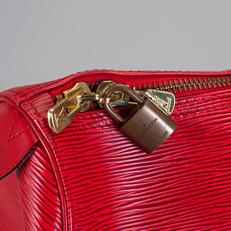 VÄSKA, "Keepall 50 Epi", Louis Vuitton.