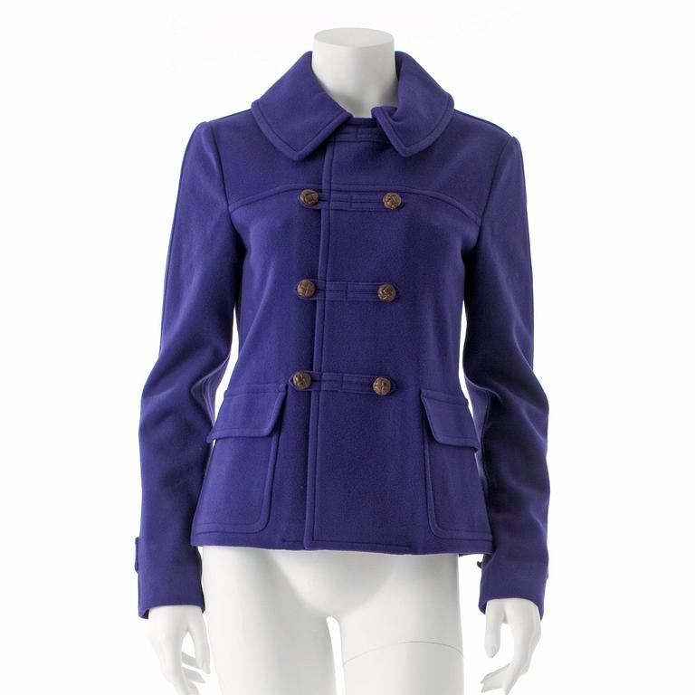 RALPH LAUREN, a purple wool jacket. Size 8.