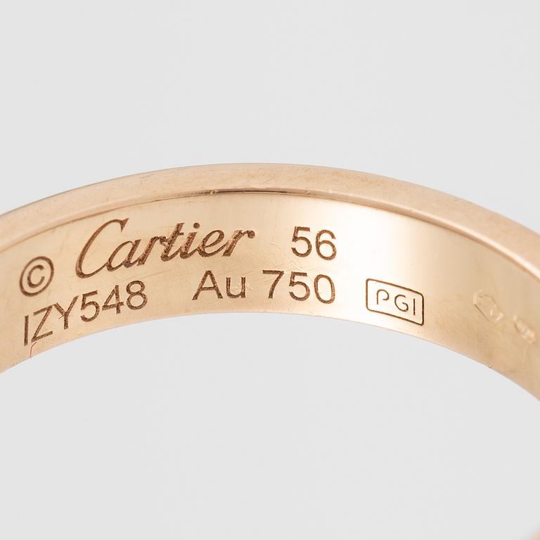 Ring, Cartier, 18K guld med briljantslipad diamant.