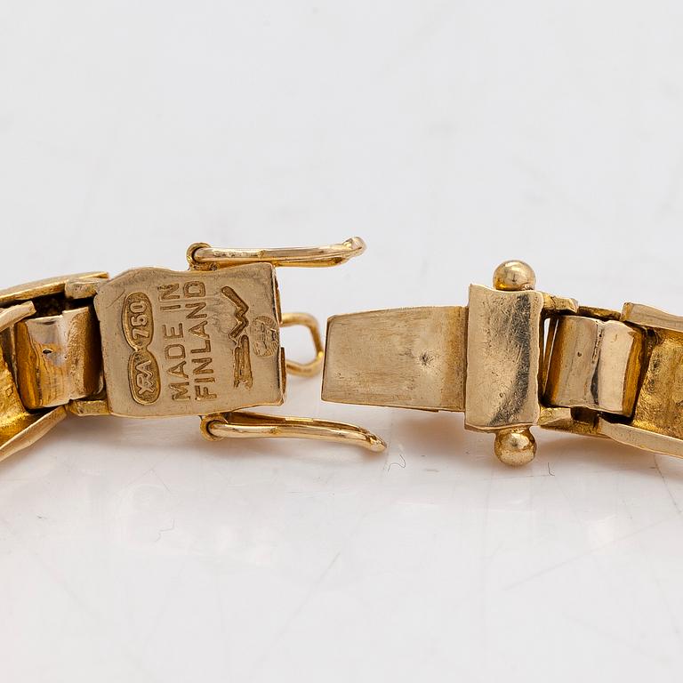 Björn Weckström, armband, "Jotos", 18K guld. Lapponia. Svensk import stämpel.