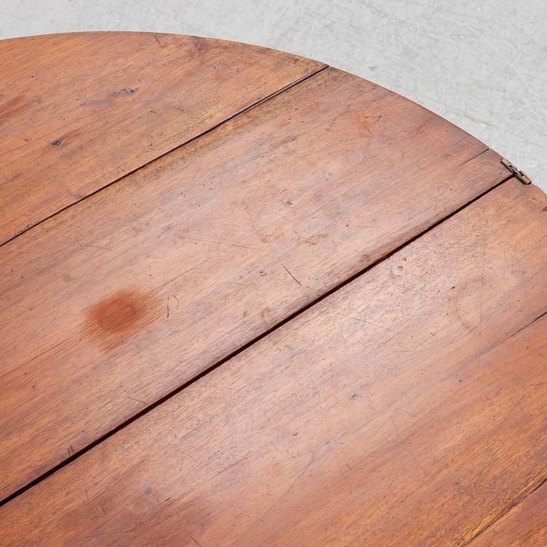 A Gustavian style card table, 19th century.