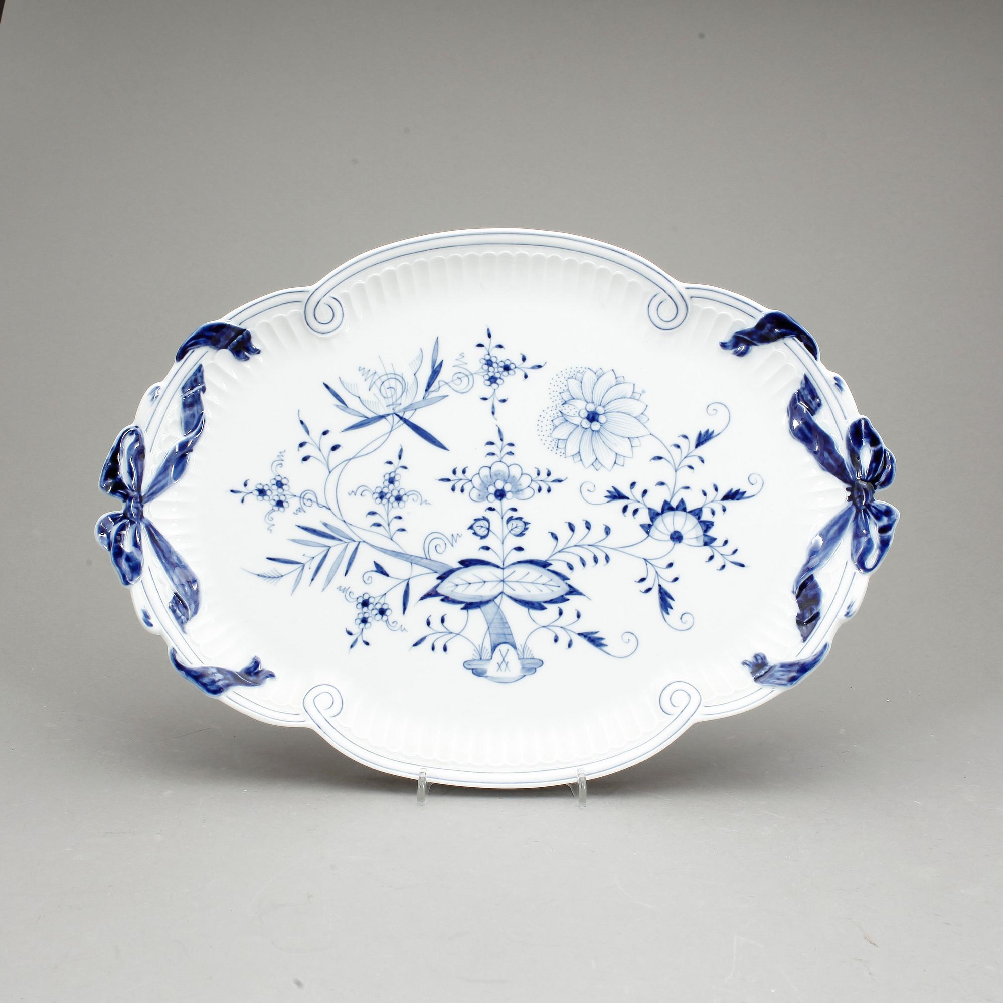 STEKFAT, porslin, Meissen, 1900-tal.