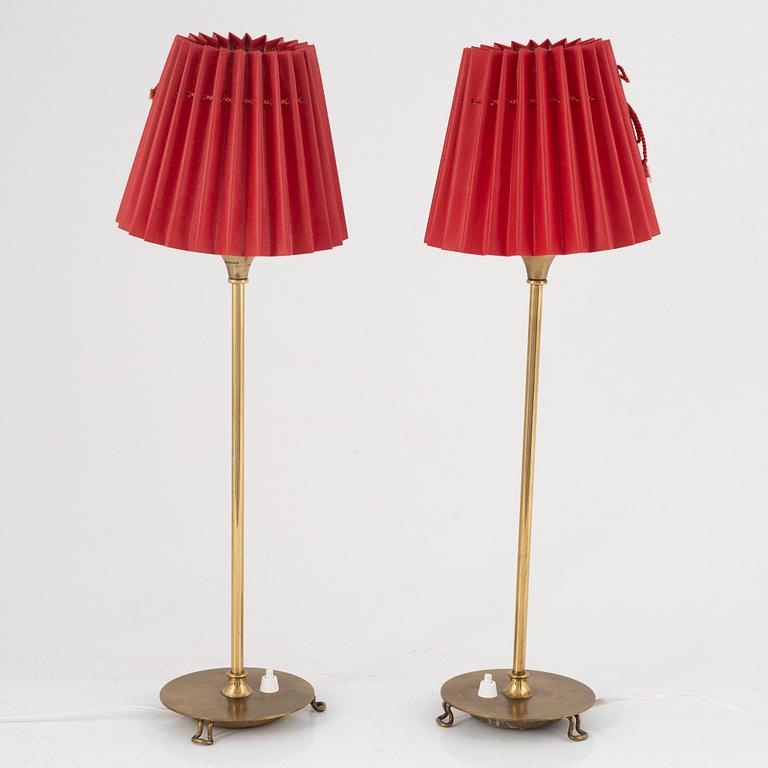 Josef Frank, a pair of model 2552 table lamps, Firma Svenskt Tenn, Sweden.