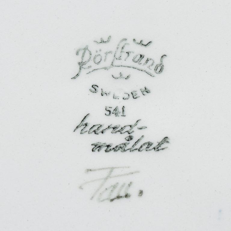 A Rörstrand handpainted plate.