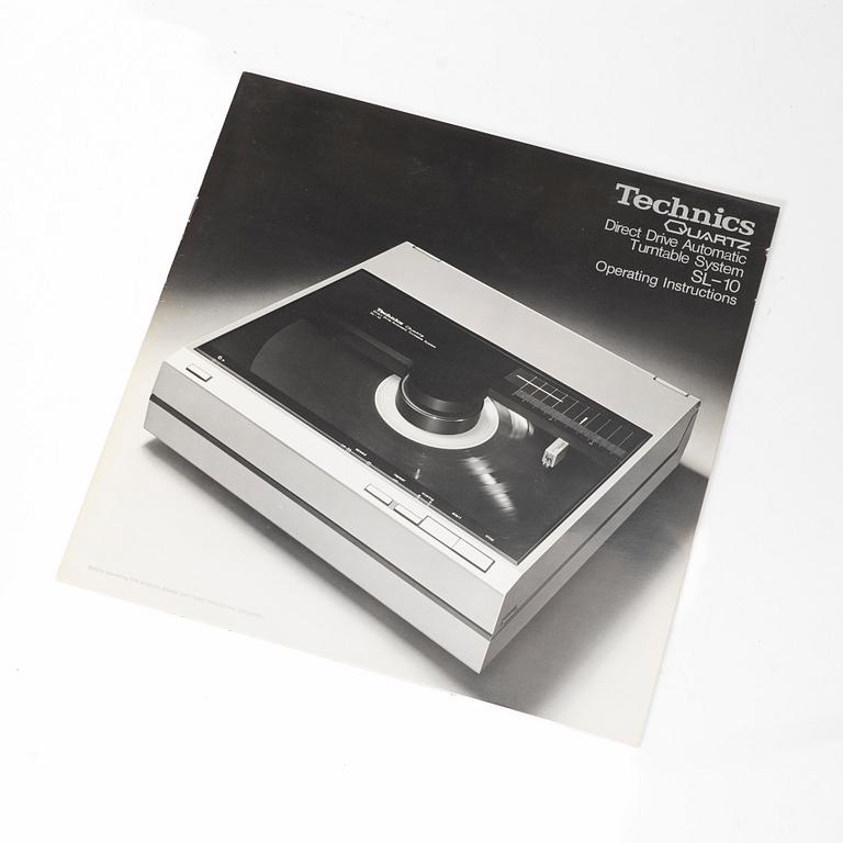 Vinyl record player, Technics Quartz SL-10, Matsushita Electric, Japan, 1979–1985.