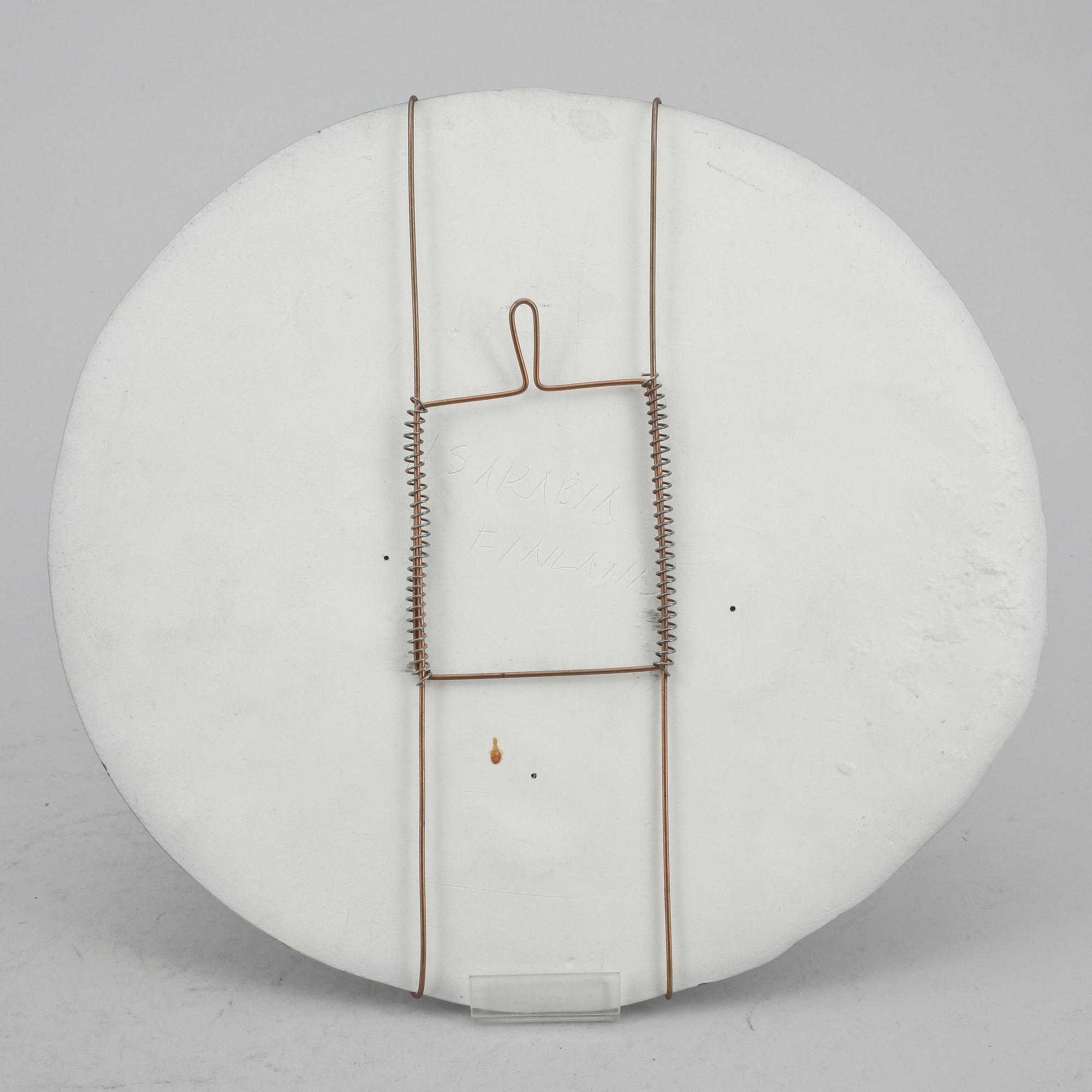 VÄGGOBJEKT, keramik, Heljä Liukko-Sundström, Arabia, 1990-tal.