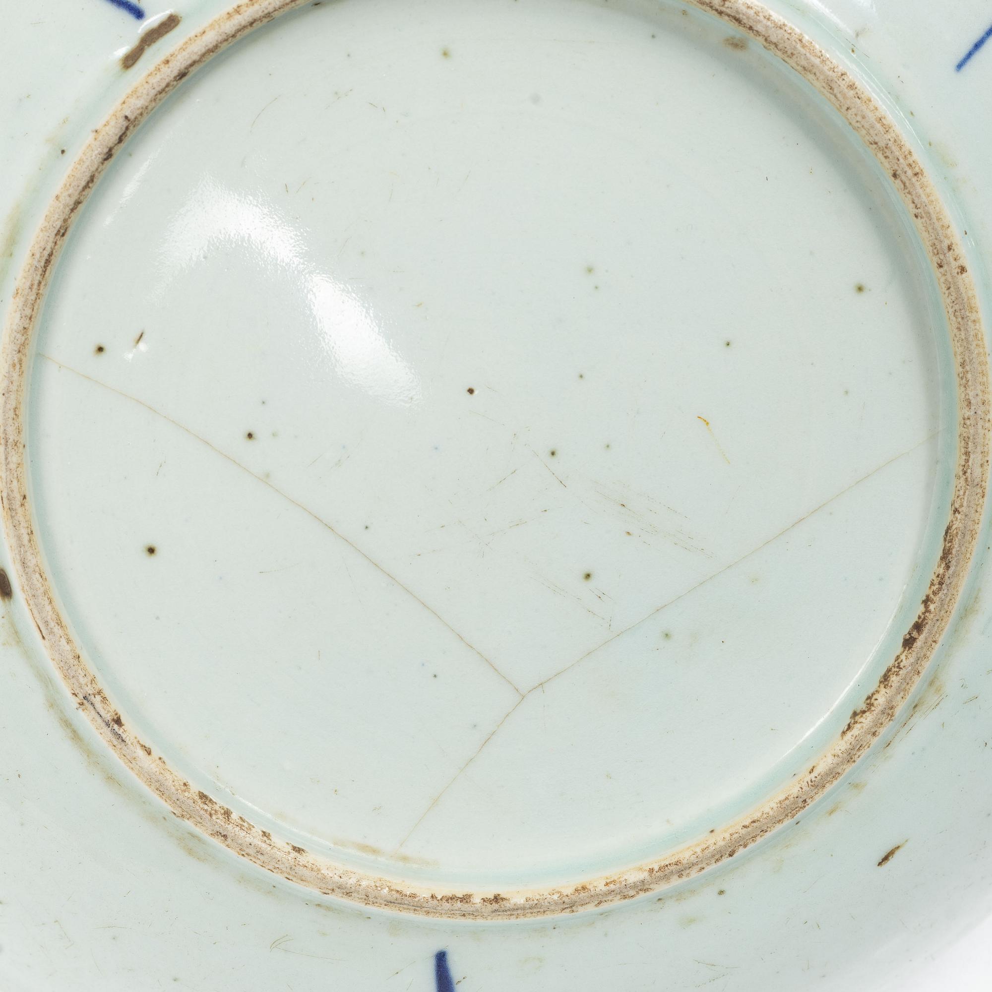 A pair of plates, Late Qing dynasty.