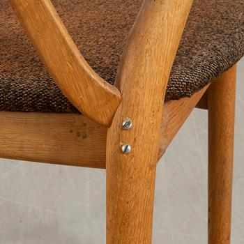 Henning Kjaernulf, chairs, 4 pcs, "model 225", for Bruno Hansen Denmark, 1960s.