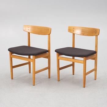 Børge Mogensen, five "Öresund" chairs, Denmark, second half of the 20th century.