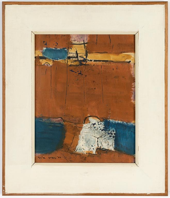 Endre Nemes, mixed media on paper, signed and dated -60.