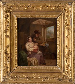 James Leakey, oil on panel.