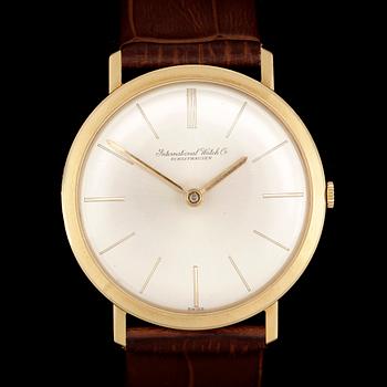 ARMBANDSUR, herr, International Watch Company (IWC), 18k guld, 1960/70-tal.