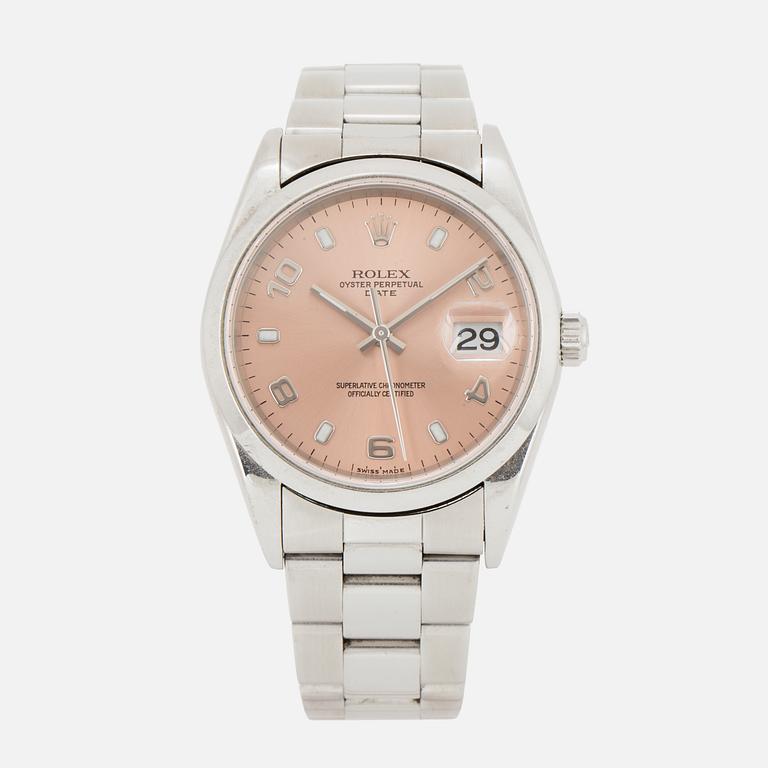 ROLEX, Oyster Perpetual, Date, Chronometer, wristwatch, 34 mm.