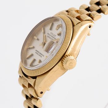 ROLEX, Oyster Perpetual Datejust, "bark finish", wristwatch, 26 mm.