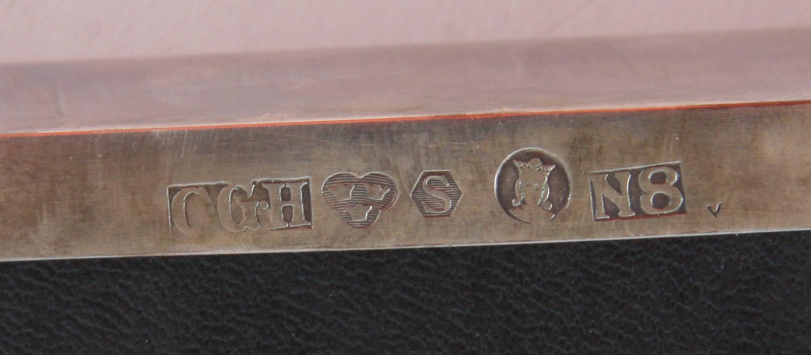 CIGARETTSKRIN, silver C.G Hallberg 1939.