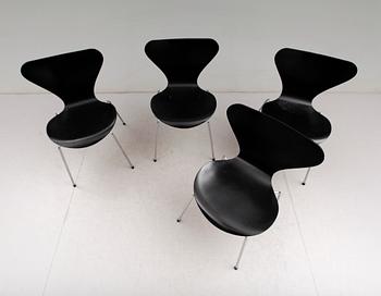 STOLAR, 4 st, "Sjuan", Arne Jacobsen, Fritz Hansen, 1990.