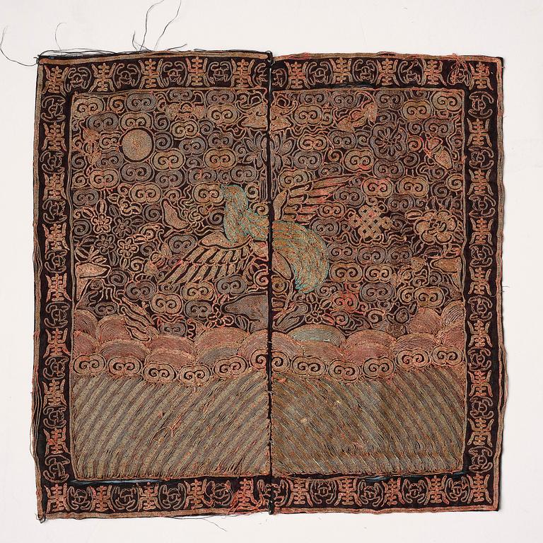 A group of six 'Buzi', Qing dynasty, 19th century.