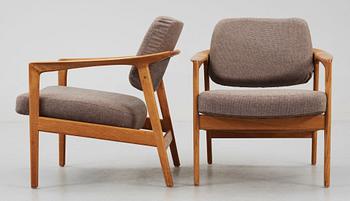 FÅTÖLJER, ett par, Folke Ohlsson för DUX, 1960-tal.