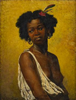 652. Axel Borg, Portrait of a woman.