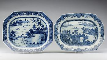 SERVERINGSFAT, 2 stycken, Kina Qianlong (1736-1795), porslin.