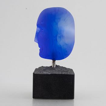 Bertil Vallien, a cast glass sculpture, Kosta Boda Atelier.
