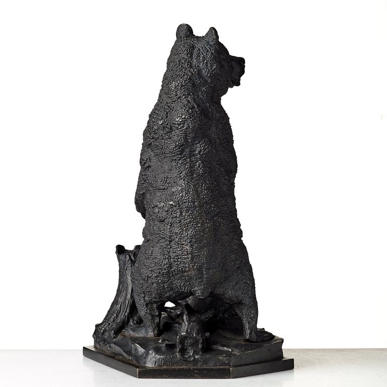 Nicolai Ivanovitch Lieberich After, NICOLAI IVANOVITCH LIEBERICH, sculpture, iron, signed, foundry mark, height 56.5 cm.