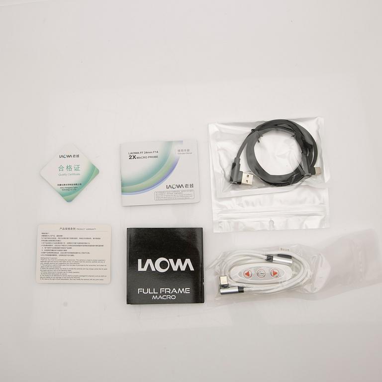 Camera lens/optics, Laowa 24 mm f/14 2x Macro Probe for Sony E.