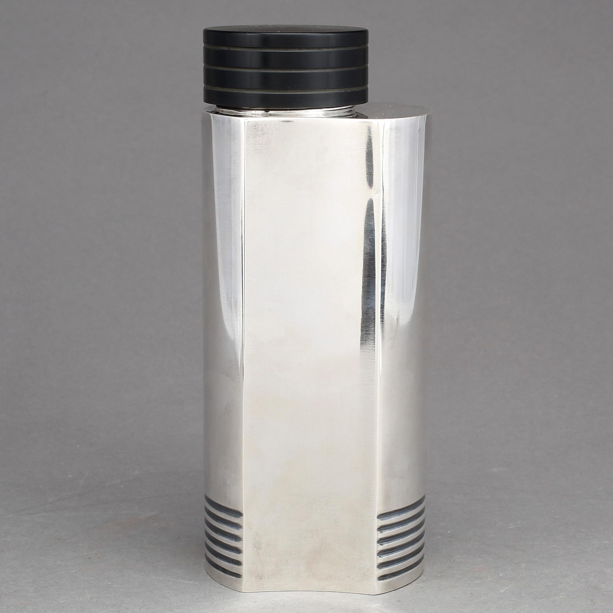 COCKTAILSHAKER, nysilver, Folke Arström, GAB, 1930-tal.