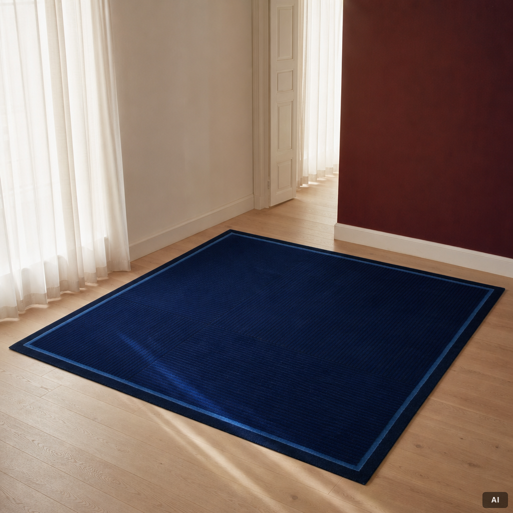 Hertha Bengtson, a tufted carpet, Kinnasand, c. 210 x 210 cm.