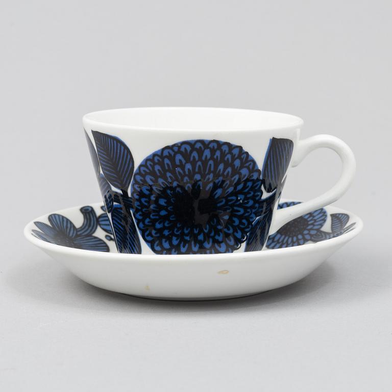 Stig Lindberg, a 22-piece bone china coffee service, 'Blå Aster', Gustavsberg.