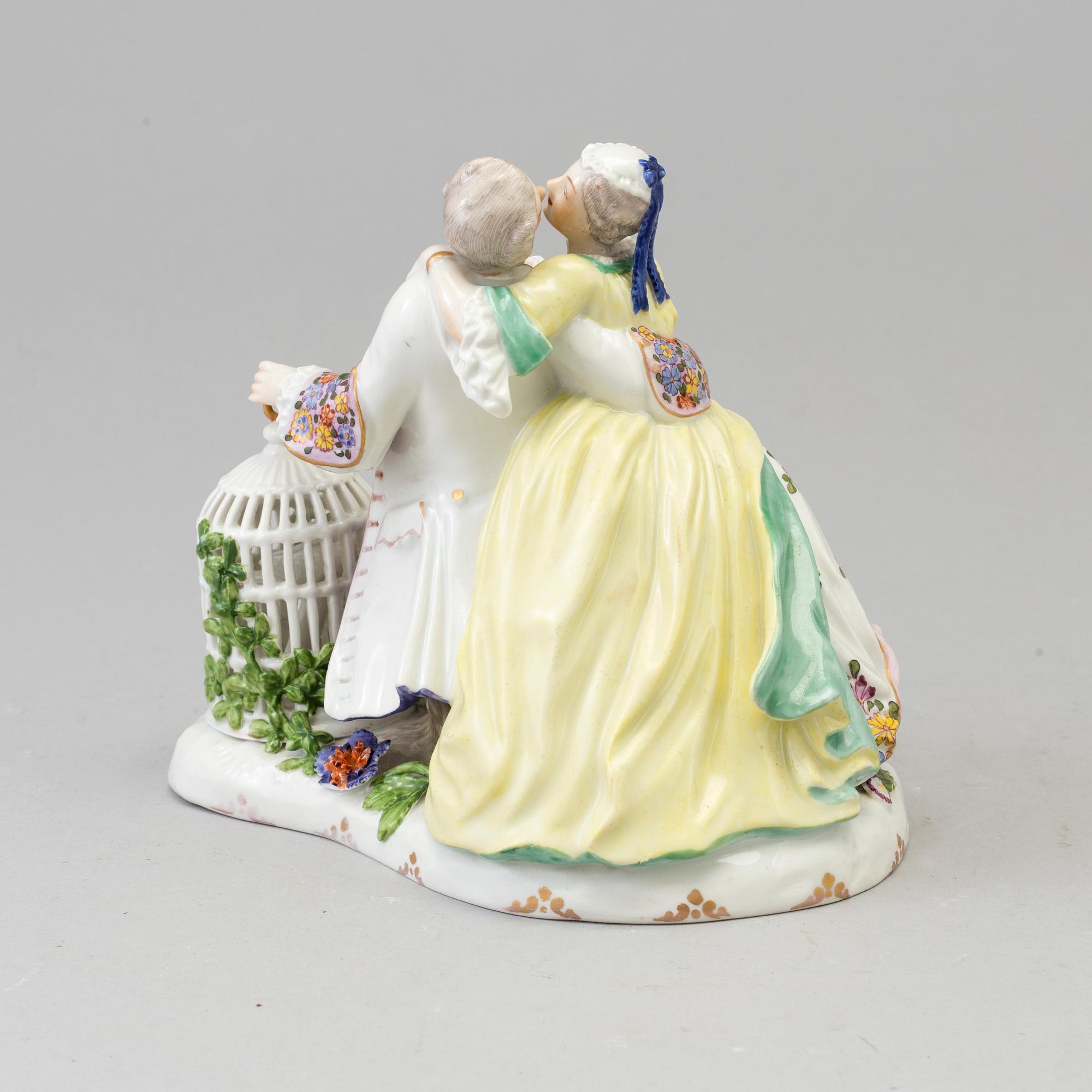 FIGURGRUPP, porslin. Samson, Paris, Frankrike, 1800-tal.