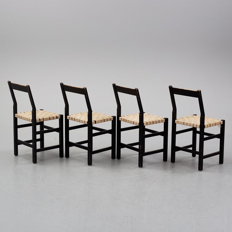 John Kandell, a set of four "Schablon" chairs for Källemo, late-20th century.