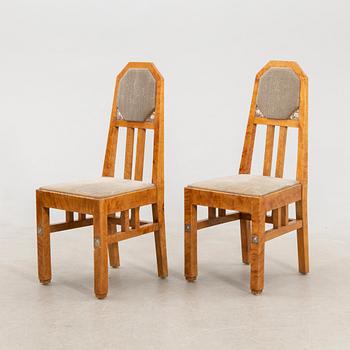 Dining set, 7 pieces, Art Nouveau, 1910, Malmö.